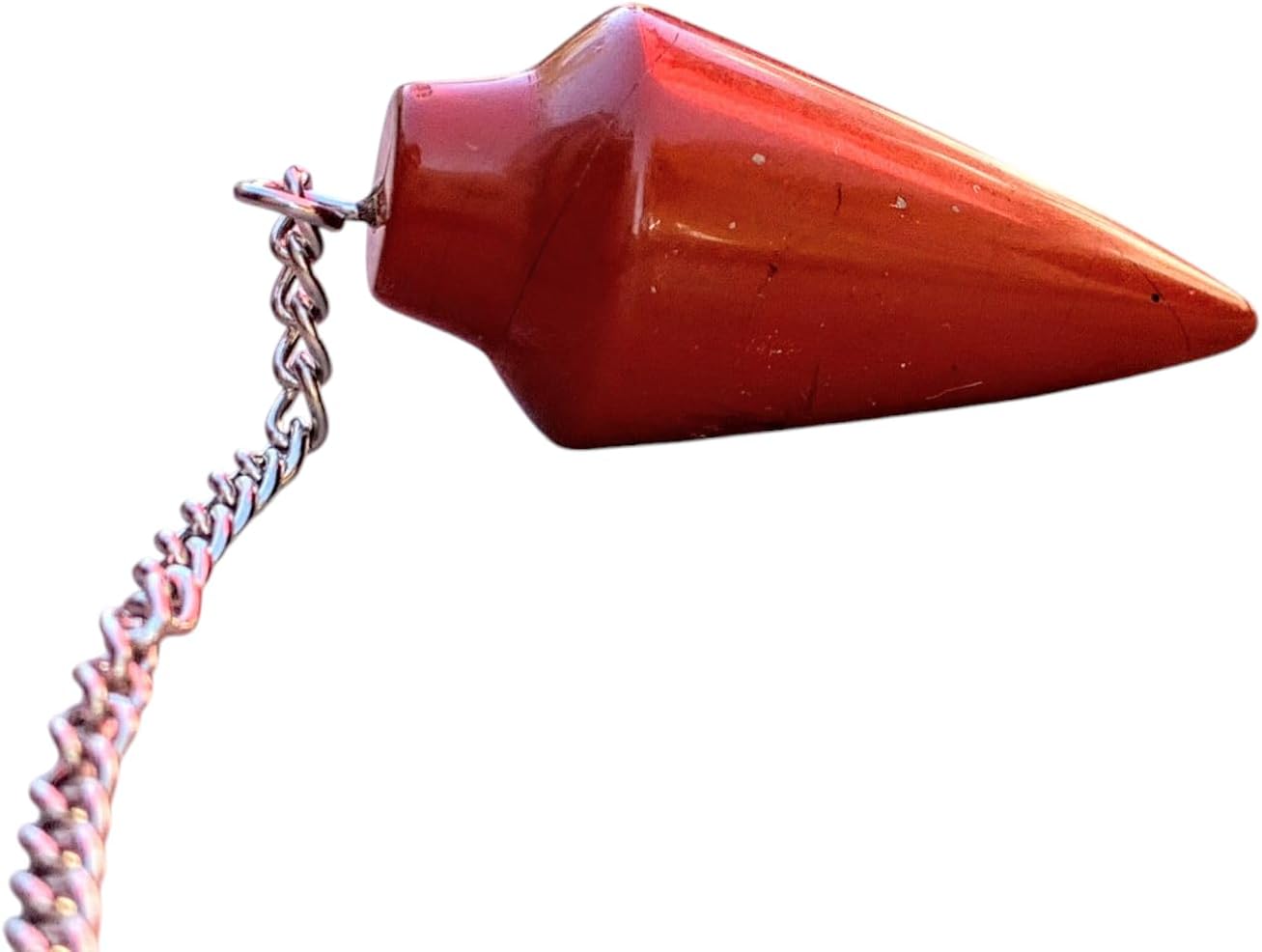 Extrinsic Beauty Crystal Pendulum or Pendulum Necklace for Divination - Dowsing Pendulum with Chain and pendant for Reiki Healing and Crystal Grid Meditation or 925 Silver Plated Necklace.
