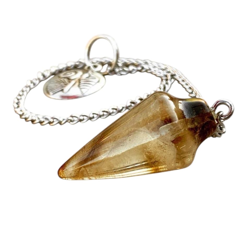 Extrinsic Beauty Natural Gemstone Energy Pendulum (rose-quartz)