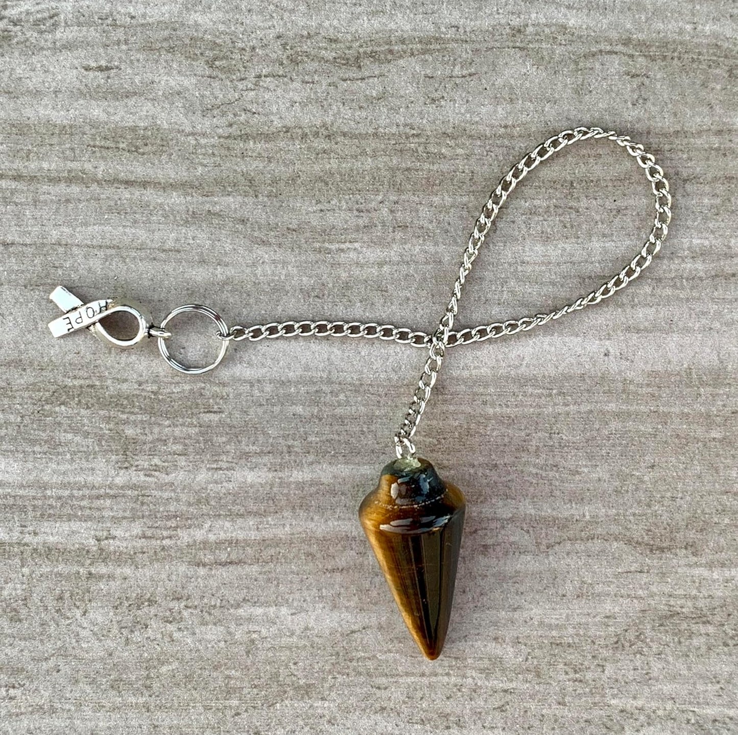 Extrinsic Beauty Natural Gemstone Energy Pendulum (rose-quartz)