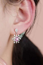 1 Carat Moissanite 925 Sterling Silver Moon & Star Earrings - Extrinsic Beauty