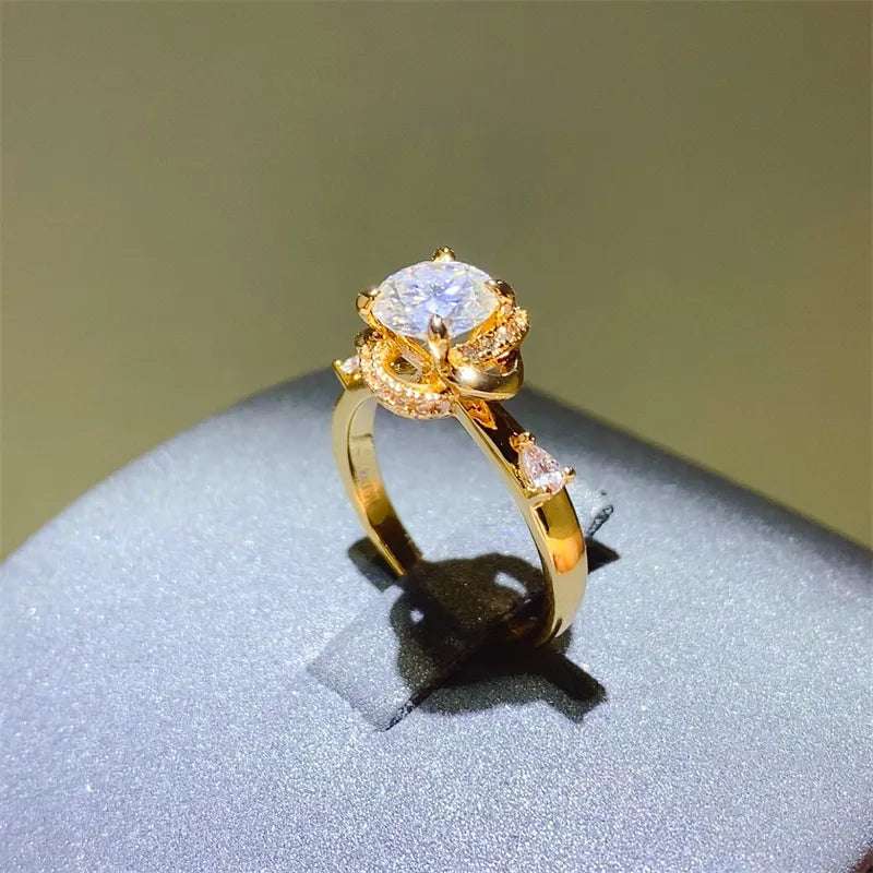 1 Carat Moissanite Zircon 925 Sterling Silver Ring - Extrinsic Beauty