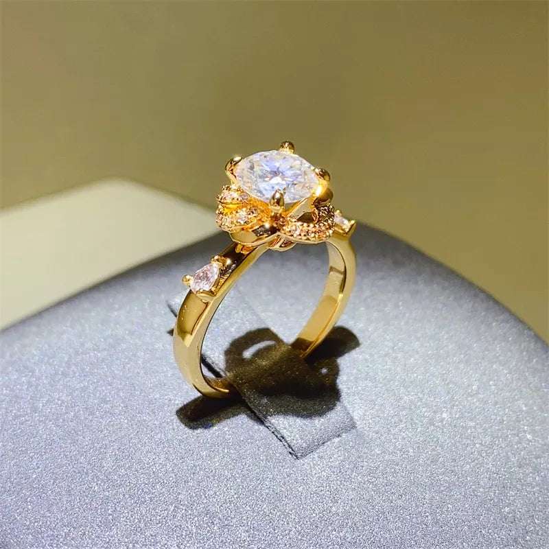 1 Carat Moissanite Zircon 925 Sterling Silver Ring - Extrinsic Beauty