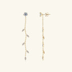 1.38 Carat Moissanite 925 Sterling Silver Leaf Earrings - Extrinsic Beauty