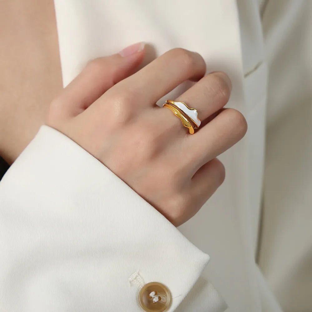 18K Gold - Plated Open Ring - Extrinsic Beauty