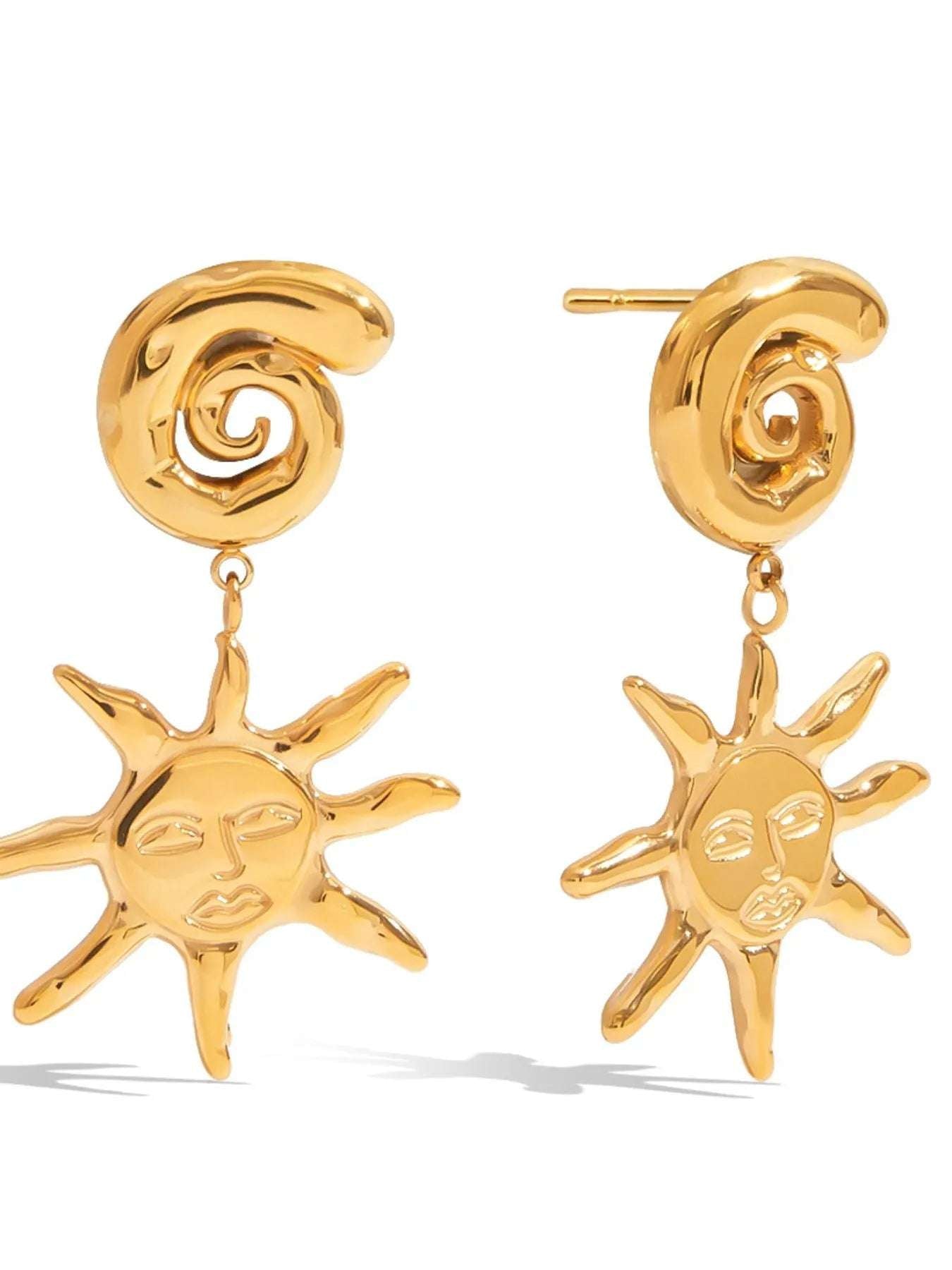 18K Gold - Plated Sun Drop Earrings - Extrinsic Beauty