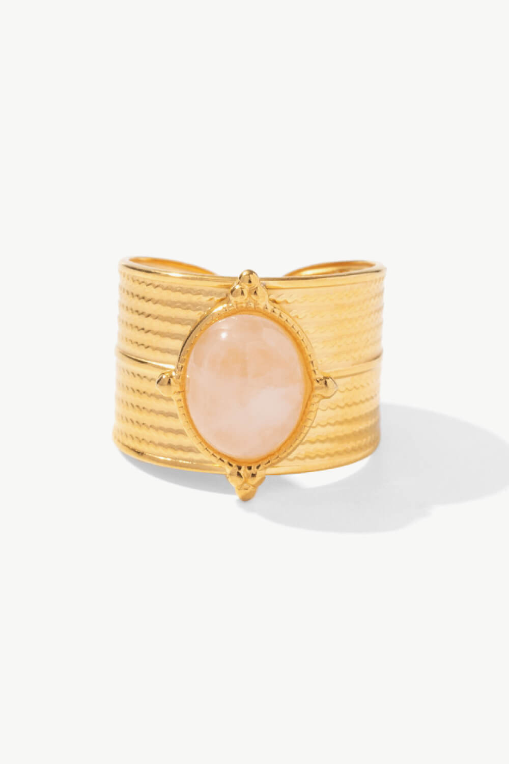 18K Gold - Plated Wide Open Ring - Extrinsic Beauty