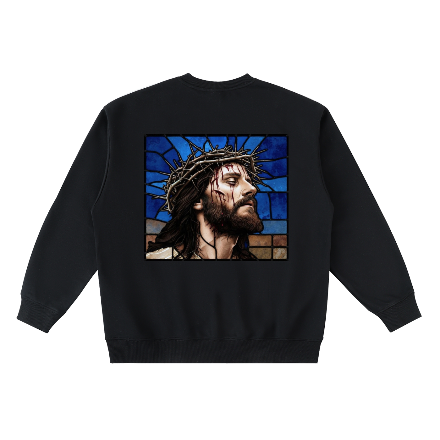 Oversized Crewneck Taped Sweatshirt
