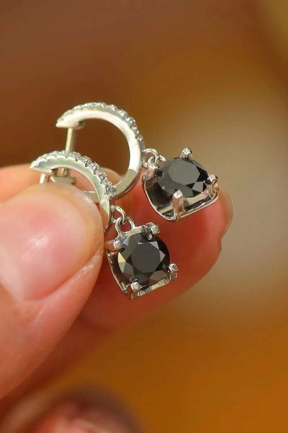 2 Carat Moissanite 925 Sterling Silver Drop Earrings - Extrinsic Beauty