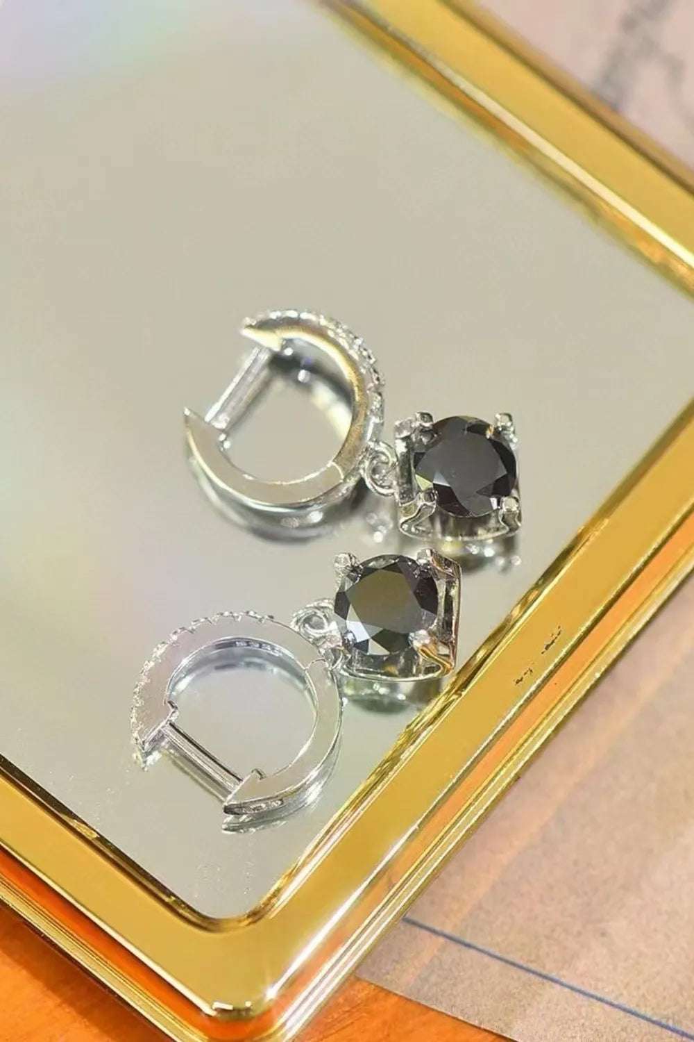 2 Carat Moissanite 925 Sterling Silver Drop Earrings - Extrinsic Beauty
