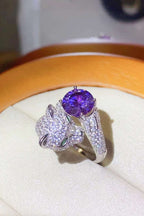 2 Carat Moissanite Adjustable Animal Bypass Ring - Extrinsic Beauty