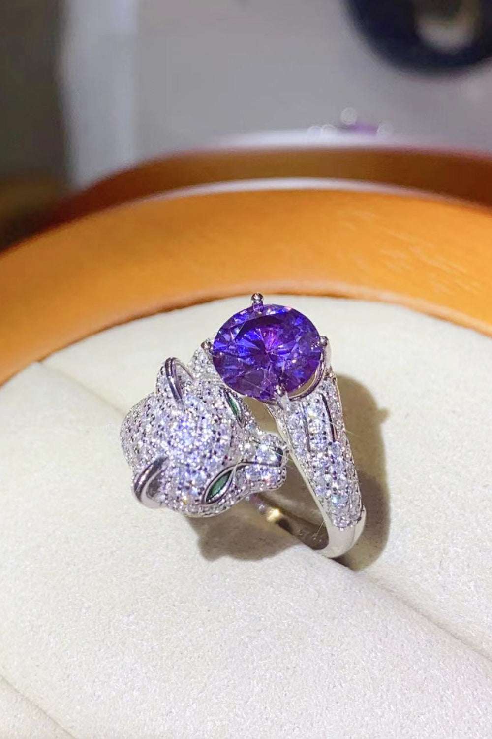 2 Carat Moissanite Adjustable Animal Bypass Ring - Extrinsic Beauty