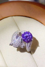 2 Carat Moissanite Adjustable Animal Bypass Ring - Extrinsic Beauty
