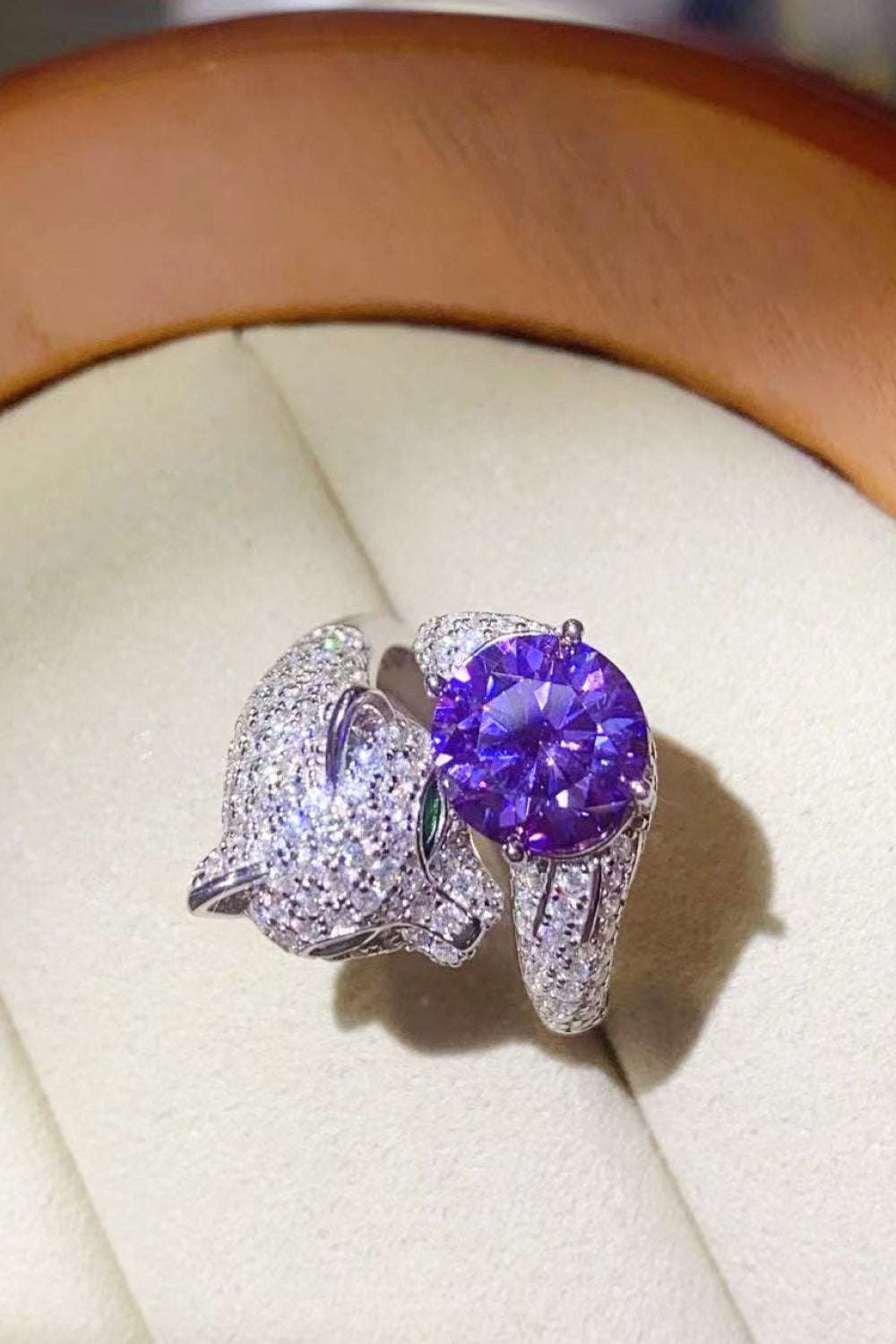 2 Carat Moissanite Adjustable Animal Bypass Ring - Extrinsic Beauty