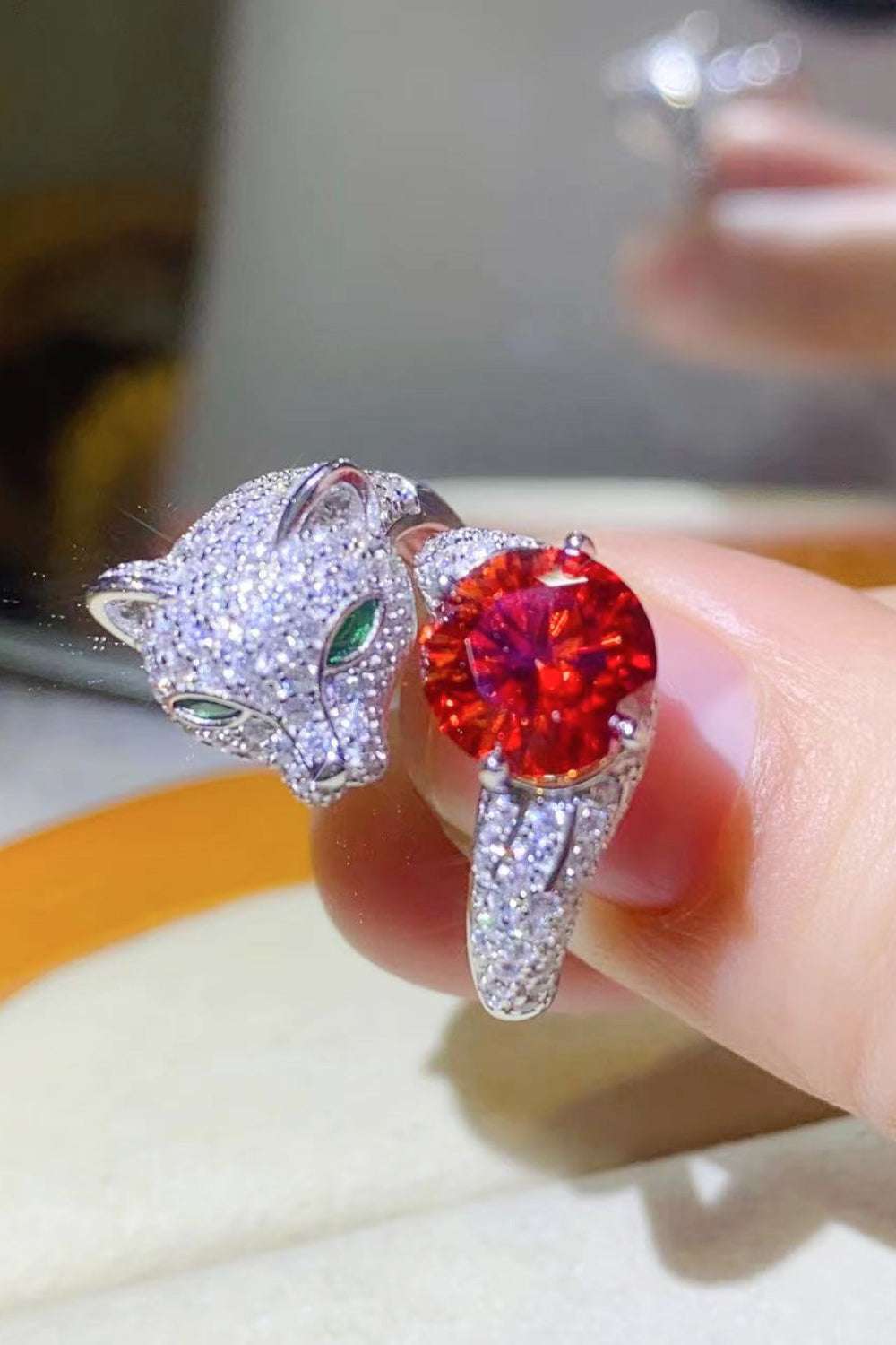 2 Carat Moissanite Adjustable Animal Ring - Extrinsic Beauty