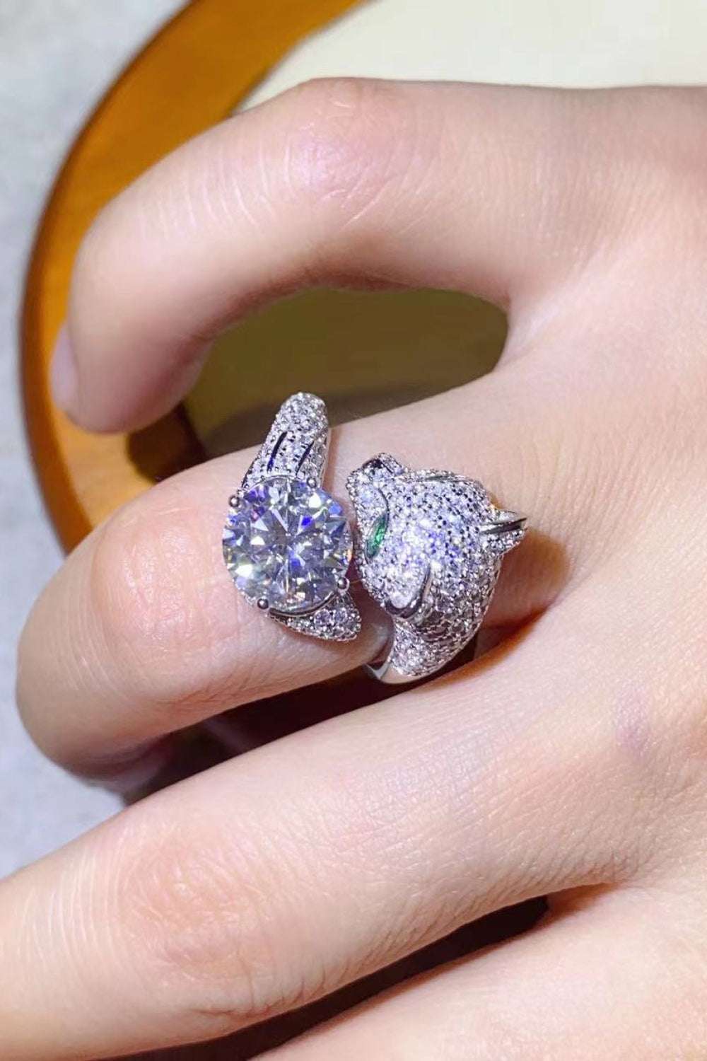 2 Carat Moissanite Adjustable Animal Ring - Extrinsic Beauty