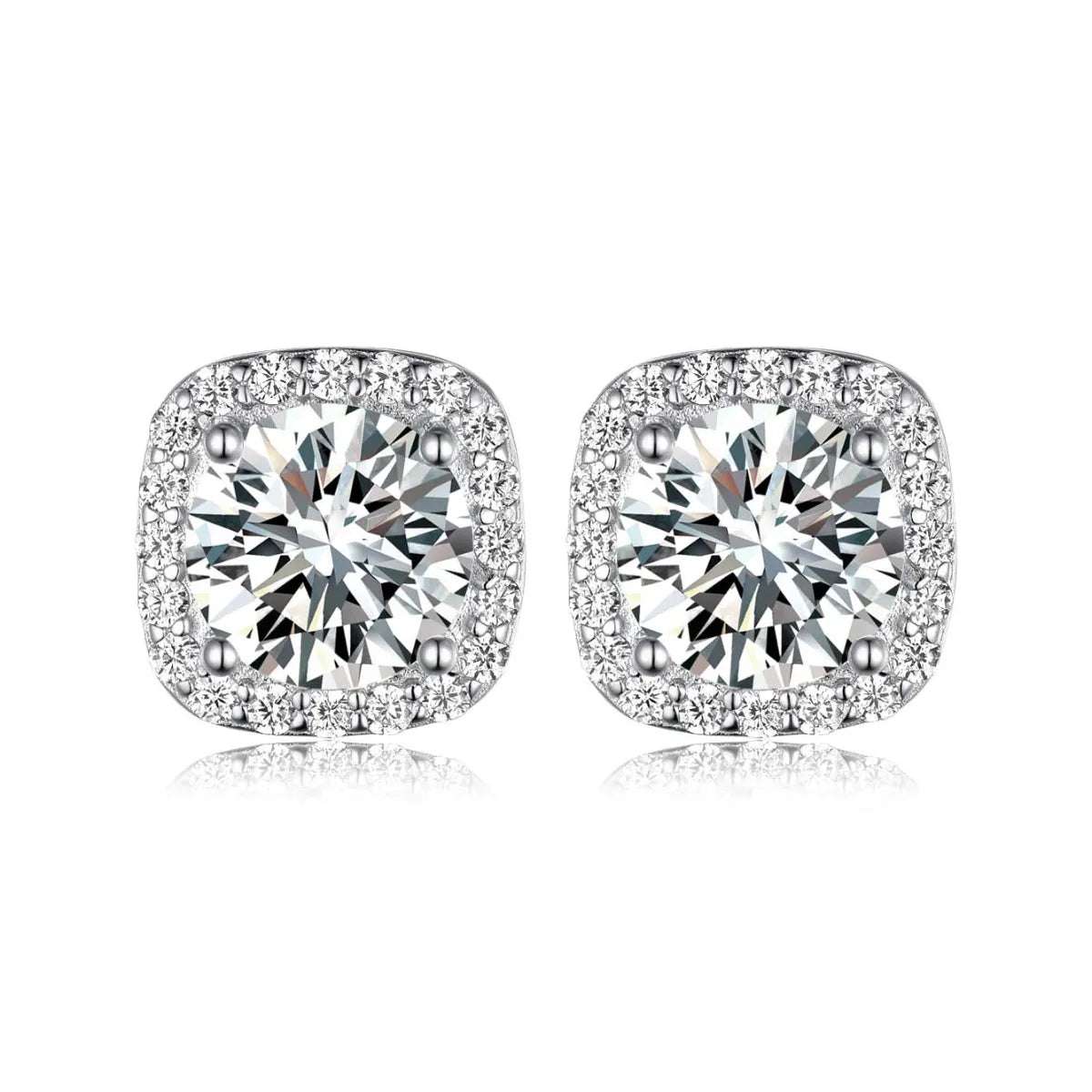 2.4 Carat Moissanite Stud Earrings - Extrinsic Beauty