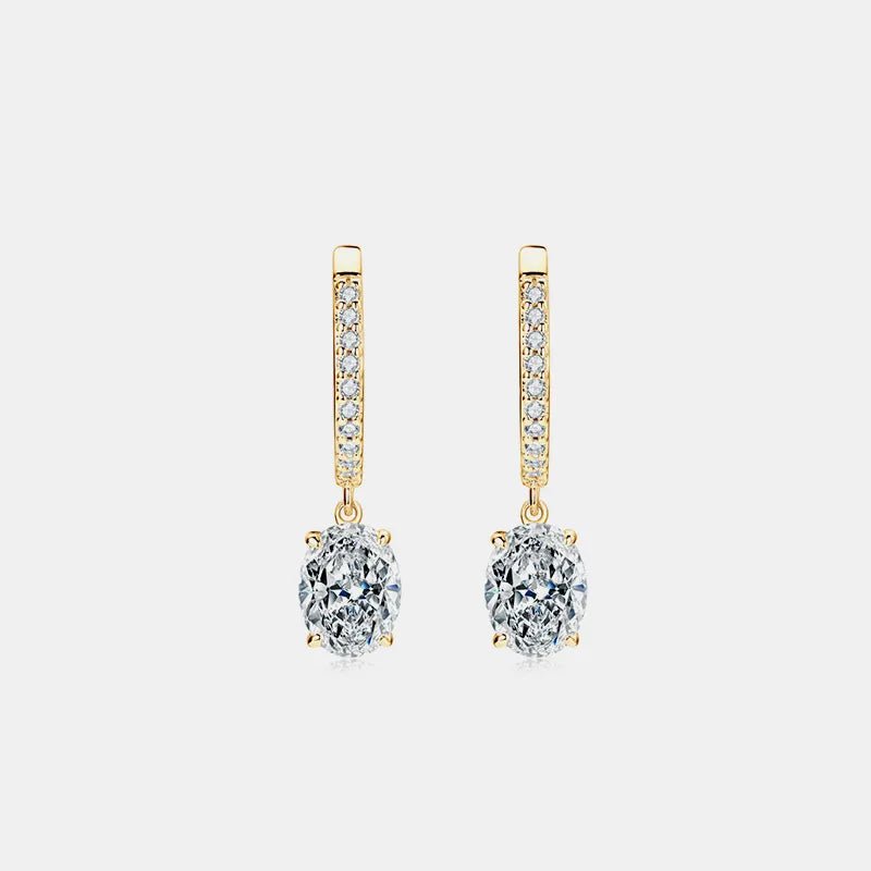 3 Carat Moissanite 925 Sterling Silver Earrings - Extrinsic Beauty