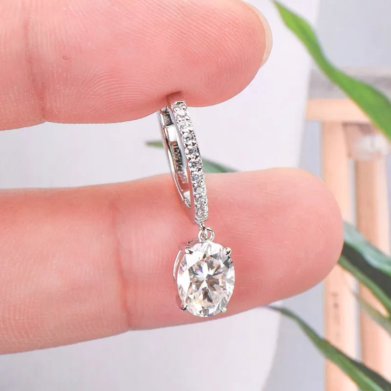 3 Carat Moissanite 925 Sterling Silver Earrings - Extrinsic Beauty