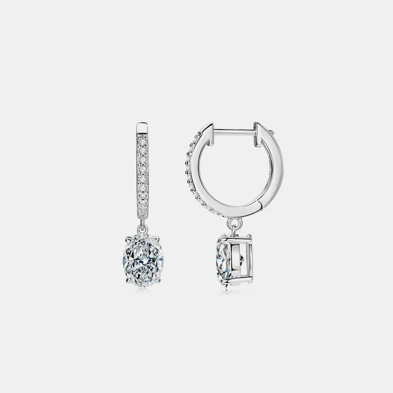 3 Carat Moissanite 925 Sterling Silver Earrings - Extrinsic Beauty