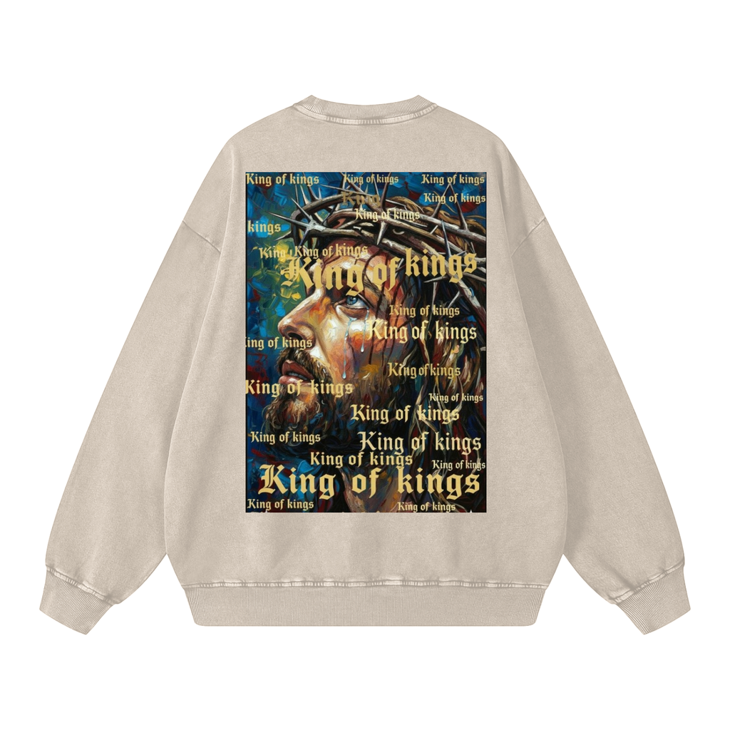 Snow Washed Oversized Sweatshirt