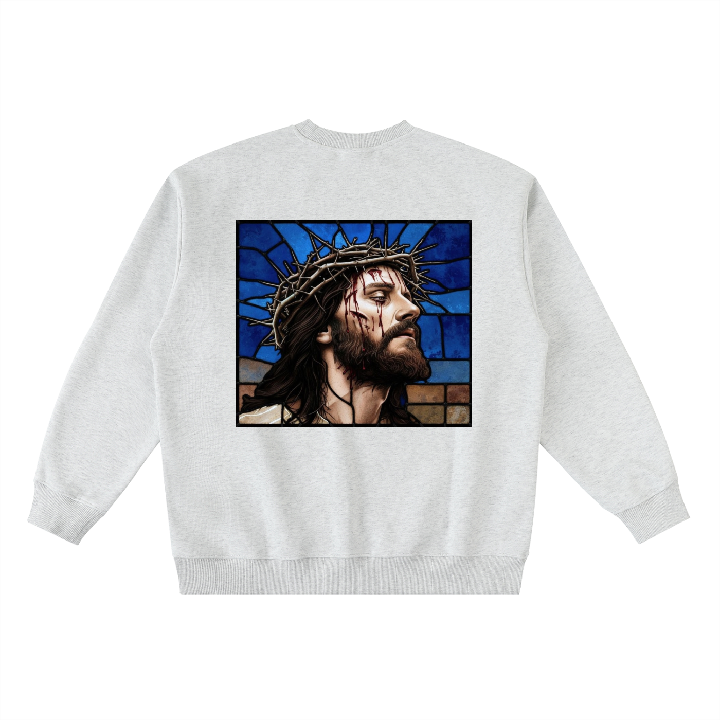 Oversized Crewneck Taped Sweatshirt
