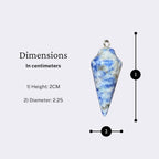 925 Silver Handmade Natural Gemstone Dowsing Pendulum or Pendulum Necklace: Multiple Stones Available