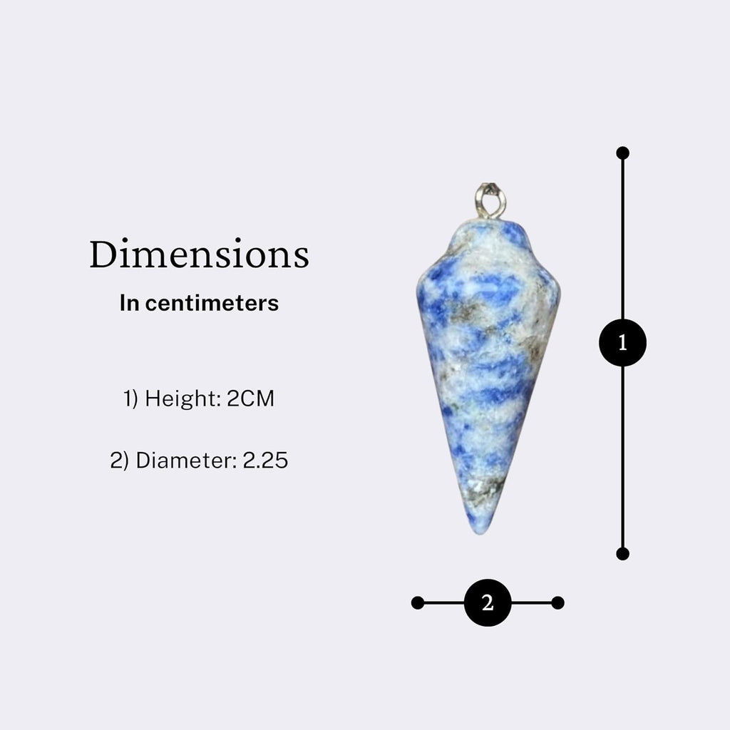 Natural Gemstone Smooth Conical Crystal Pendulum with Mystery Charm | Bag Charm