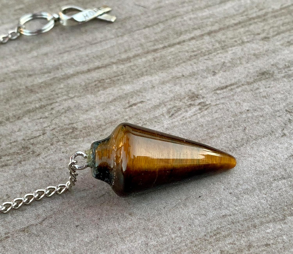 Extrinsic Beauty Natural Gemstone Pendulum with Mystery Charm | Bag Charm | Multiple Options