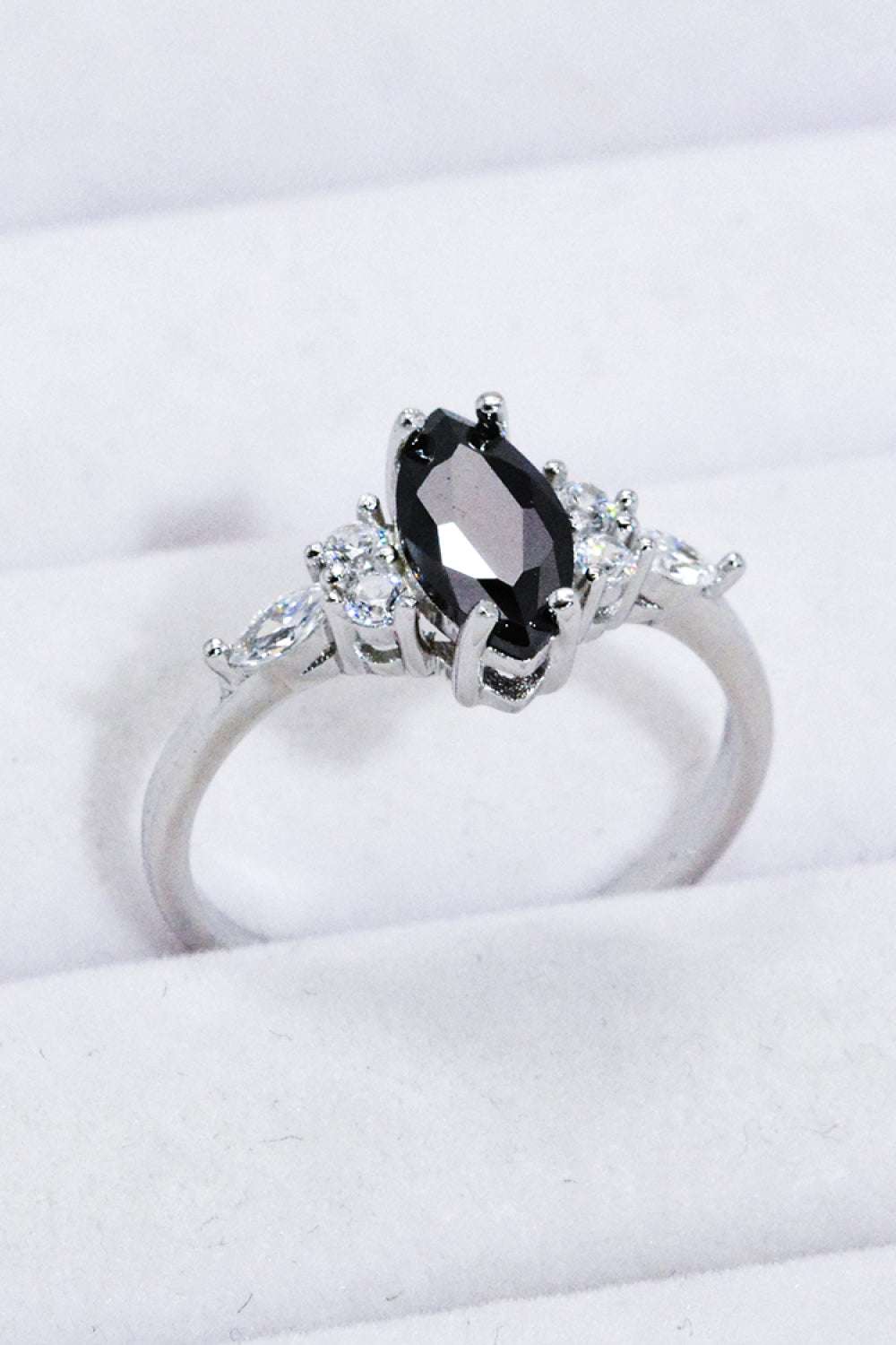 925 Sterling Silver Black Agate Ring - Extrinsic Beauty