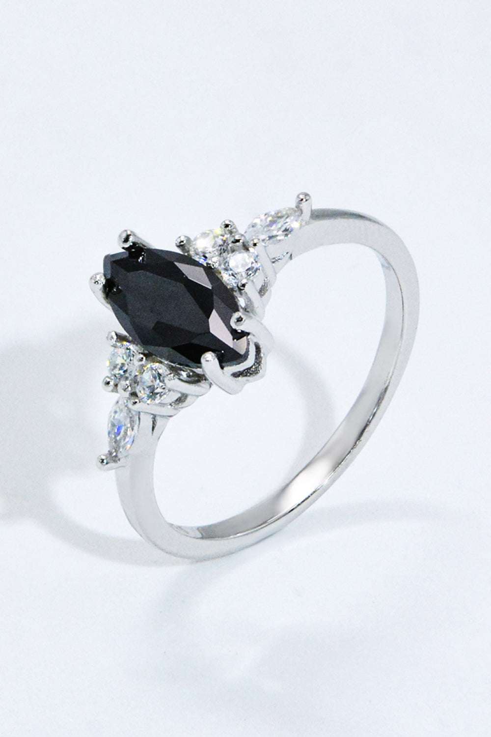 925 Sterling Silver Black Agate Ring - Extrinsic Beauty