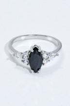 925 Sterling Silver Black Agate Ring - Extrinsic Beauty