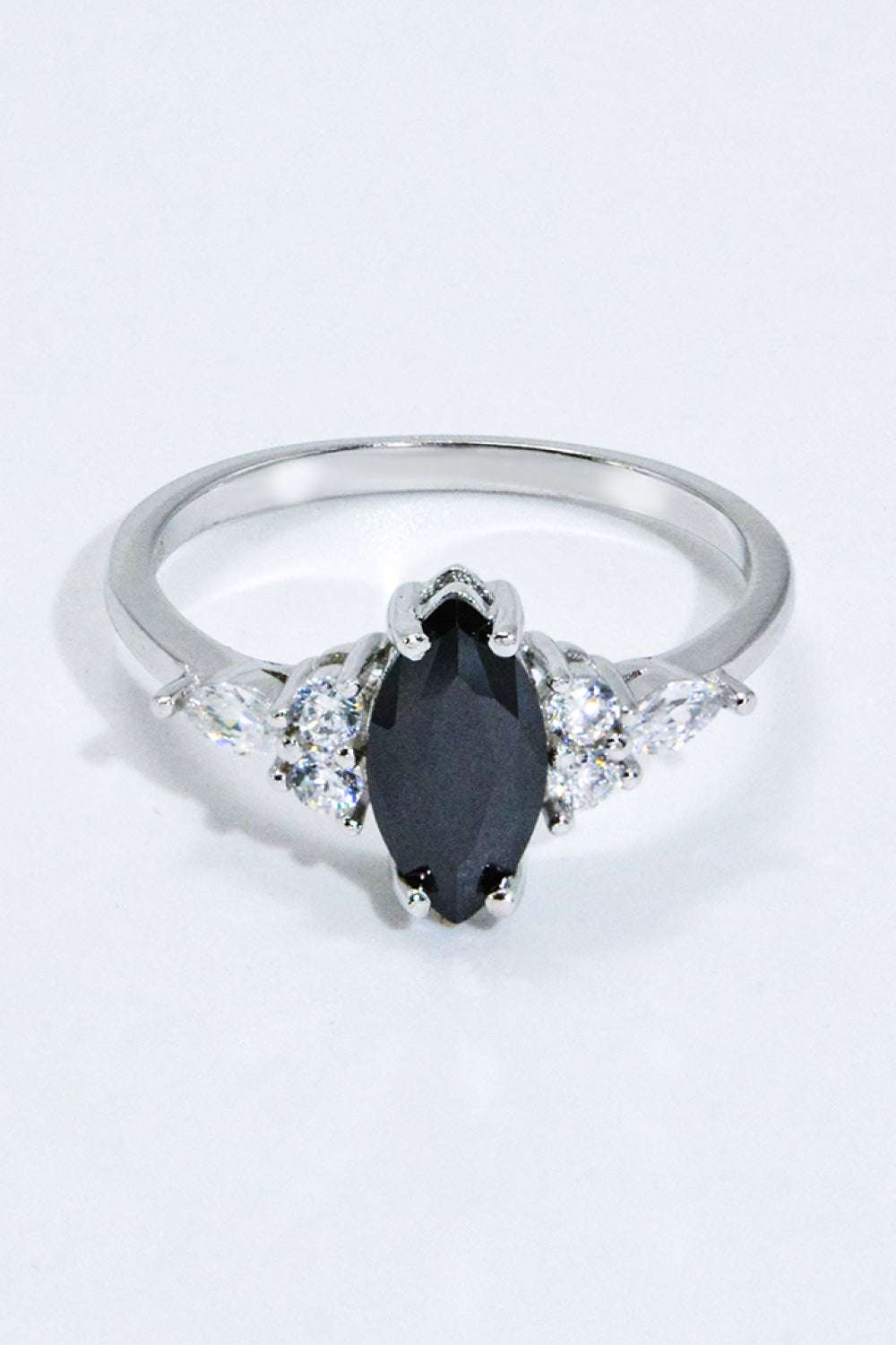925 Sterling Silver Black Agate Ring - Extrinsic Beauty