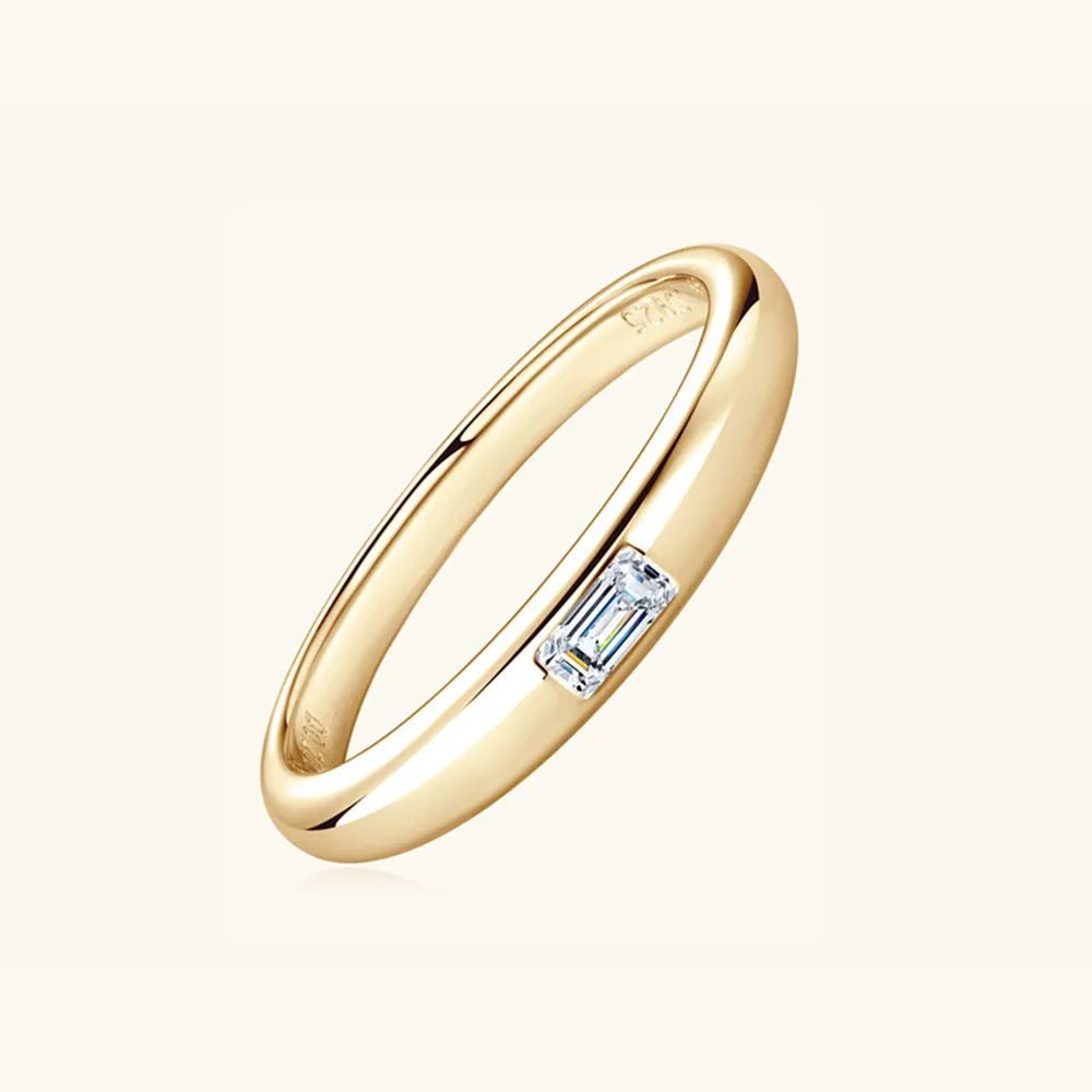 925 Sterling Silver Inlaid Moissanite Ring - Extrinsic Beauty