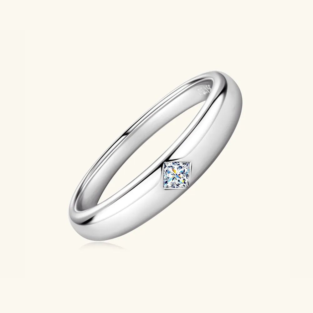 925 Sterling Silver Inlaid Moissanite Ring - Extrinsic Beauty