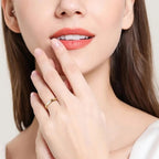 925 Sterling Silver Inlaid Moissanite Ring - Extrinsic Beauty