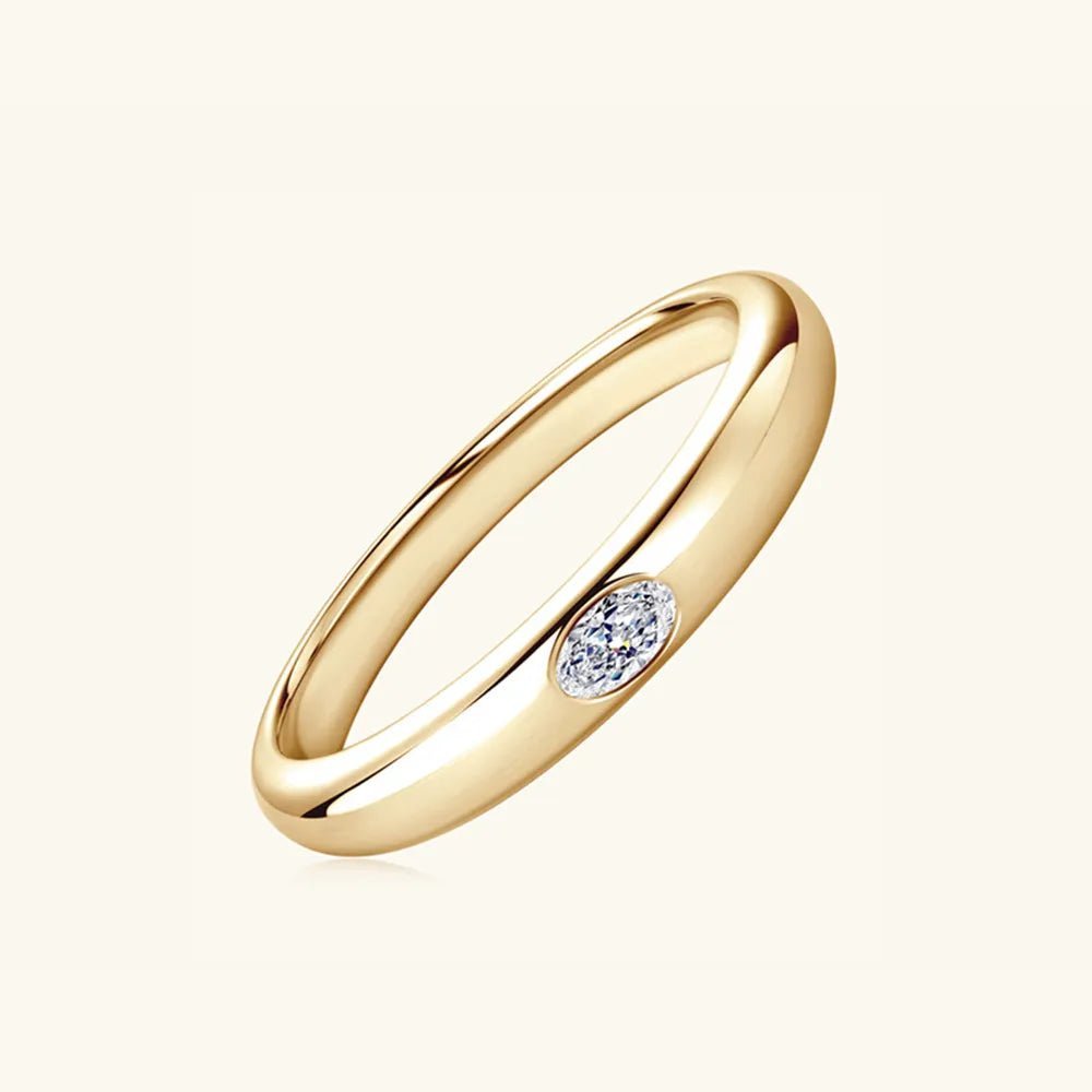 925 Sterling Silver Inlaid Moissanite Ring - Extrinsic Beauty