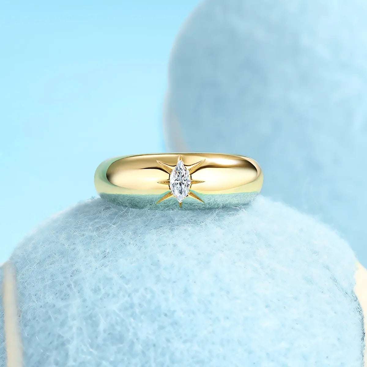 925 Sterling Silver Moissanite Ring - Extrinsic Beauty