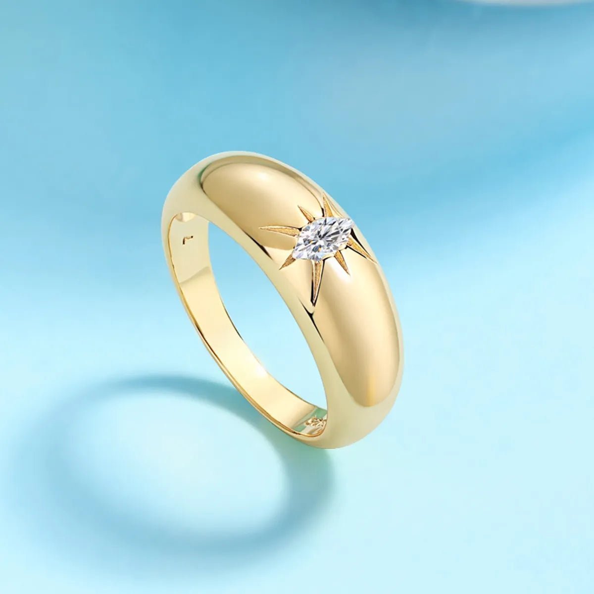 925 Sterling Silver Moissanite Ring - Extrinsic Beauty