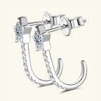 925 Sterling Silver Moissanite Star Earrings - Extrinsic Beauty