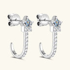 925 Sterling Silver Moissanite Star Earrings - Extrinsic Beauty