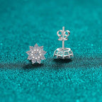 925 Sterling Silver Moissanite Zircon Stud Earrings - Extrinsic Beauty
