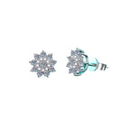 925 Sterling Silver Moissanite Zircon Stud Earrings - Extrinsic Beauty