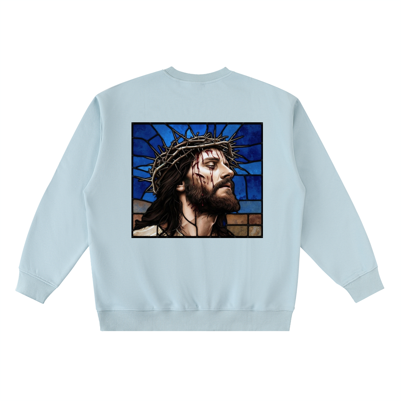 Oversized Crewneck Taped Sweatshirt