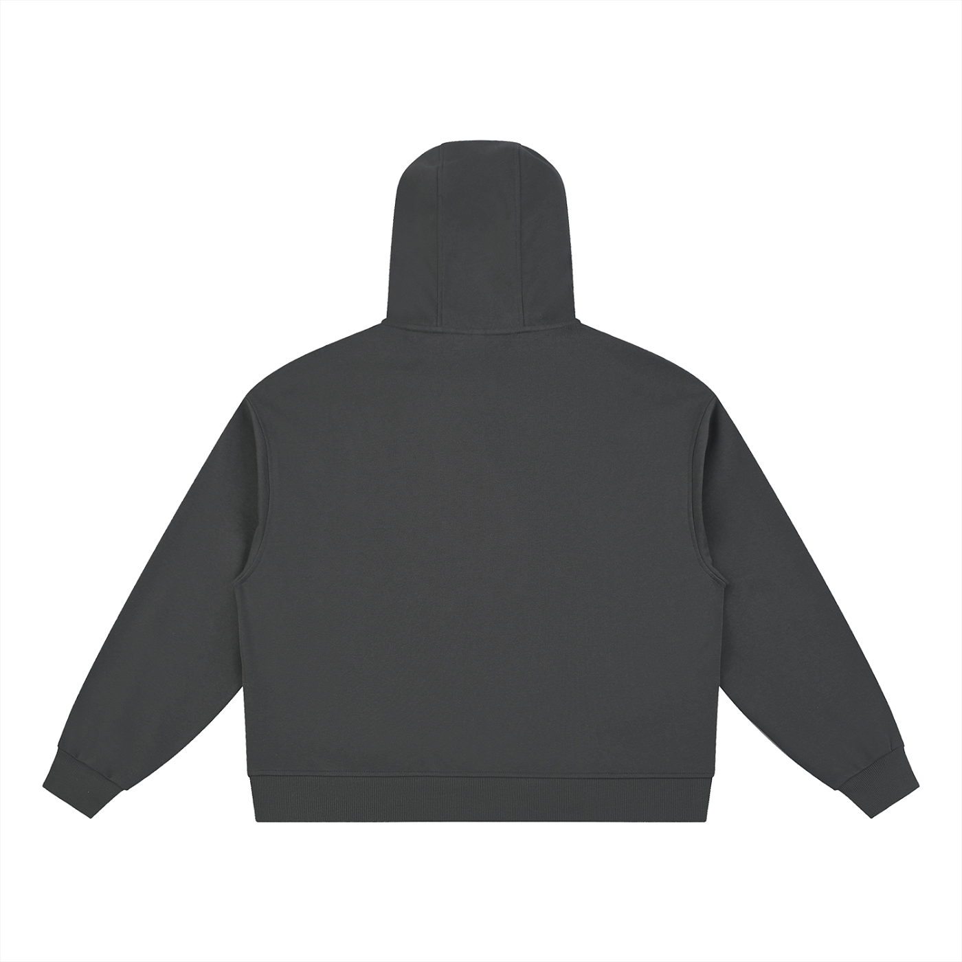 Boxy Button Placket Hoodie