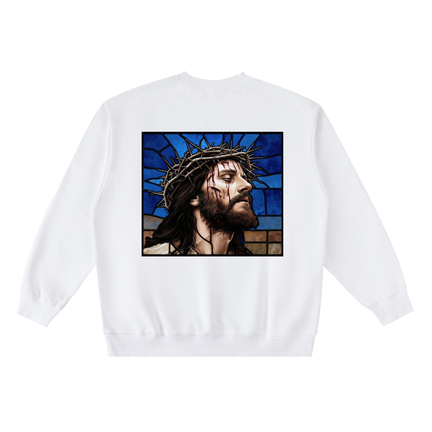 Oversized Crewneck Taped Sweatshirt