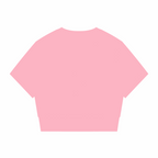 Pink paneling t-shirt with short sleeves