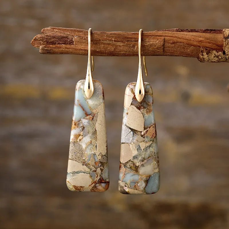 Copper Natural Stone Earrings - Extrinsic Beauty