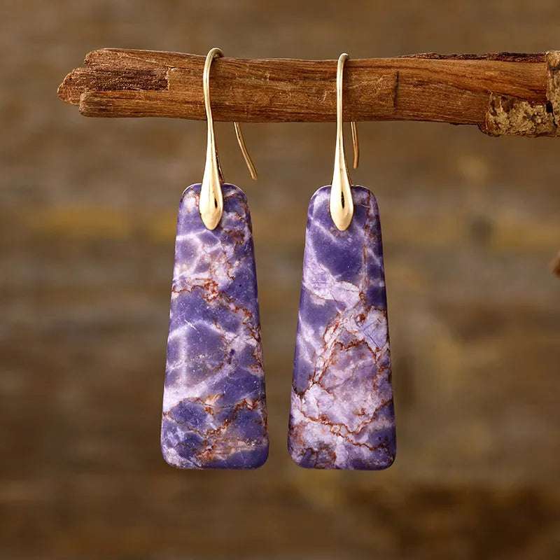 Copper Natural Stone Earrings - Extrinsic Beauty