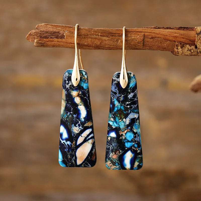Copper Natural Stone Earrings - Extrinsic Beauty