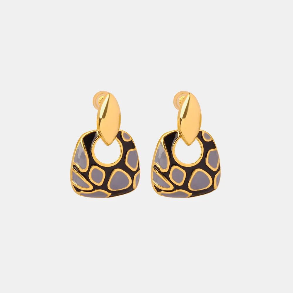 Copper Oil Drip Earrings - Extrinsic Beauty